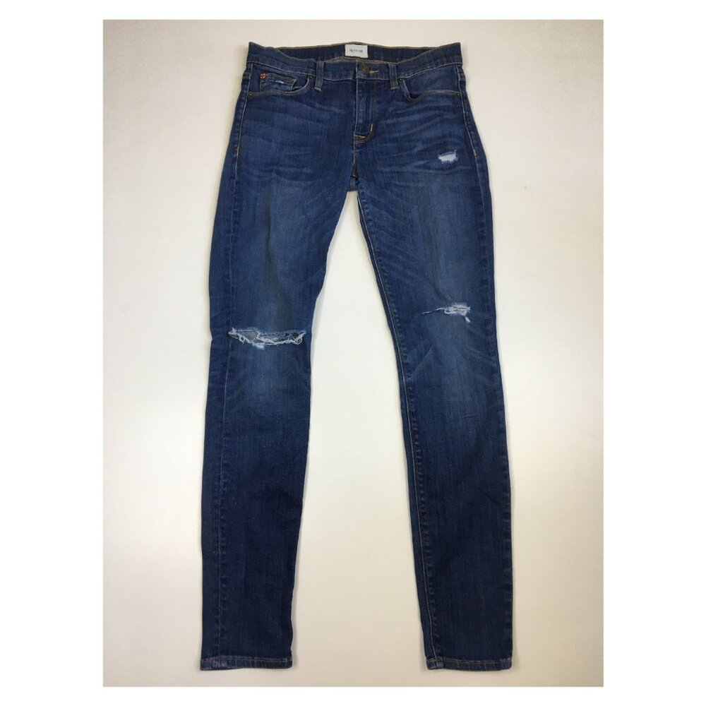 HUDSON Crue NICO Mid-rise Distressed 5 Pocket Super Skinny Jeans